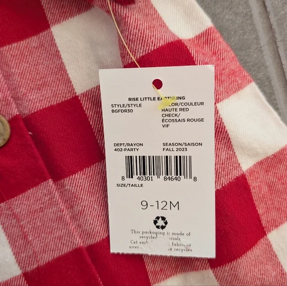 Rise Little Earthling Flannel Plaid Dress - Picture 4 of 6